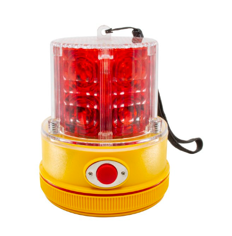 Warning Light LED RED Beacon Magnet Mount Battery Operated 571.LD83RL24