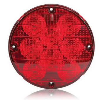 Bus Warning Light 7" Red LED 571.LD91R8