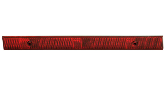 Red Reflector 1-3/32" X 12" With Adhesive Back 571.RF2X12QMR