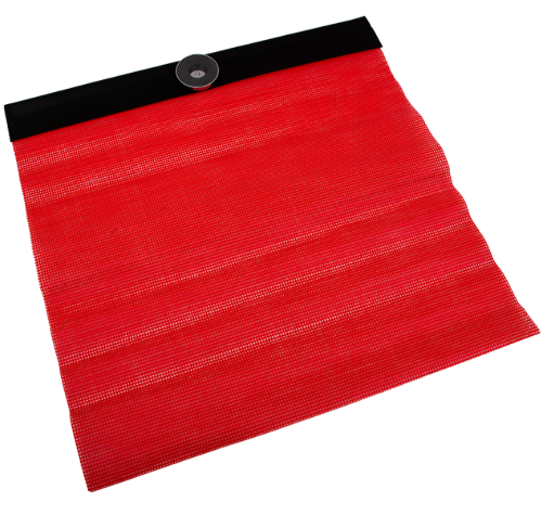 18" X 18" Red Safety Flag With Magnet Mount 571.SF1807MM