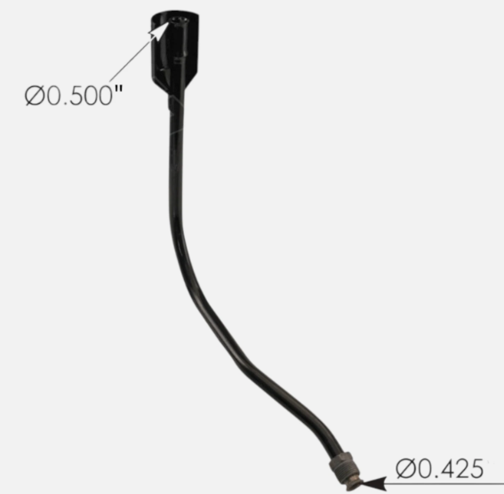 Detroit Diesel Engine Oil Dipstick 572.23956