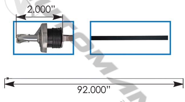 Cummins Multi-Fit Engine Oil Dipstick 92" 572.90484