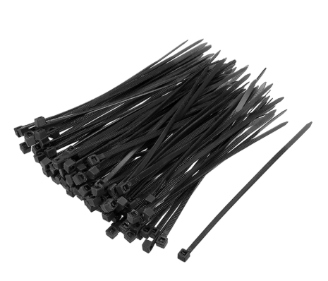 100 Count 4" Black Cable Zip Tie 577.0418UV