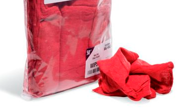 50 Count Bag Of 14 X 14 Red Rags 580.NRST50AM
