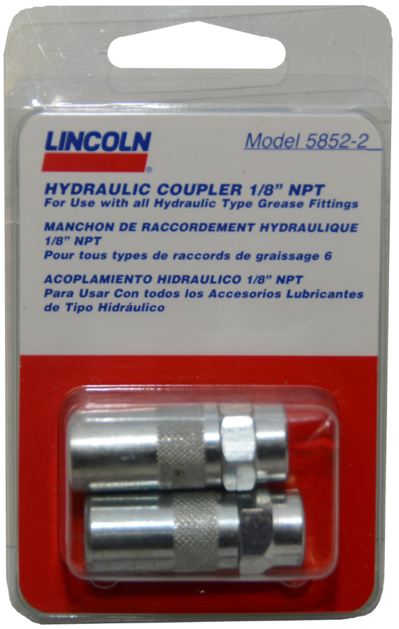 Lincoln 5852 Hydraulic Couplers 2 Pack 5852-2