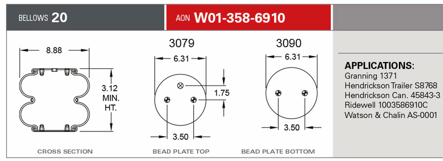 6910 Air Bag 566.ER6910