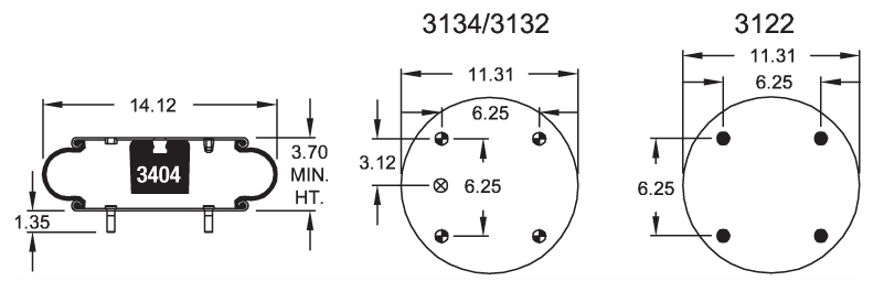 7096 Air Bag ABSP1B34A-7096