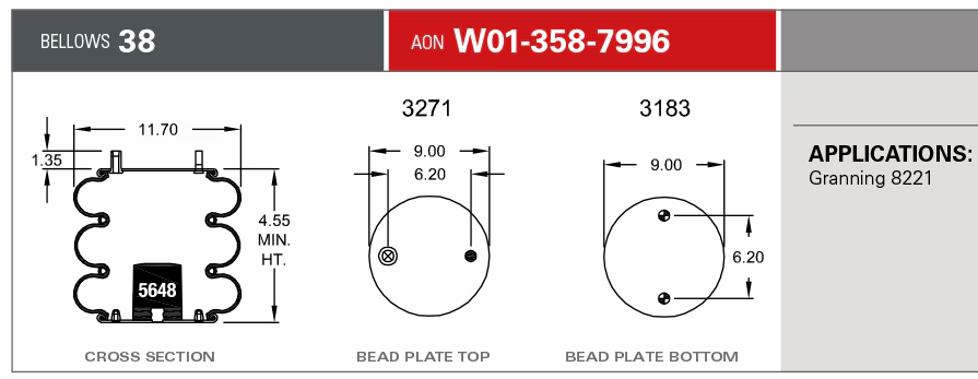 7996 Air Bag 566.ER7996