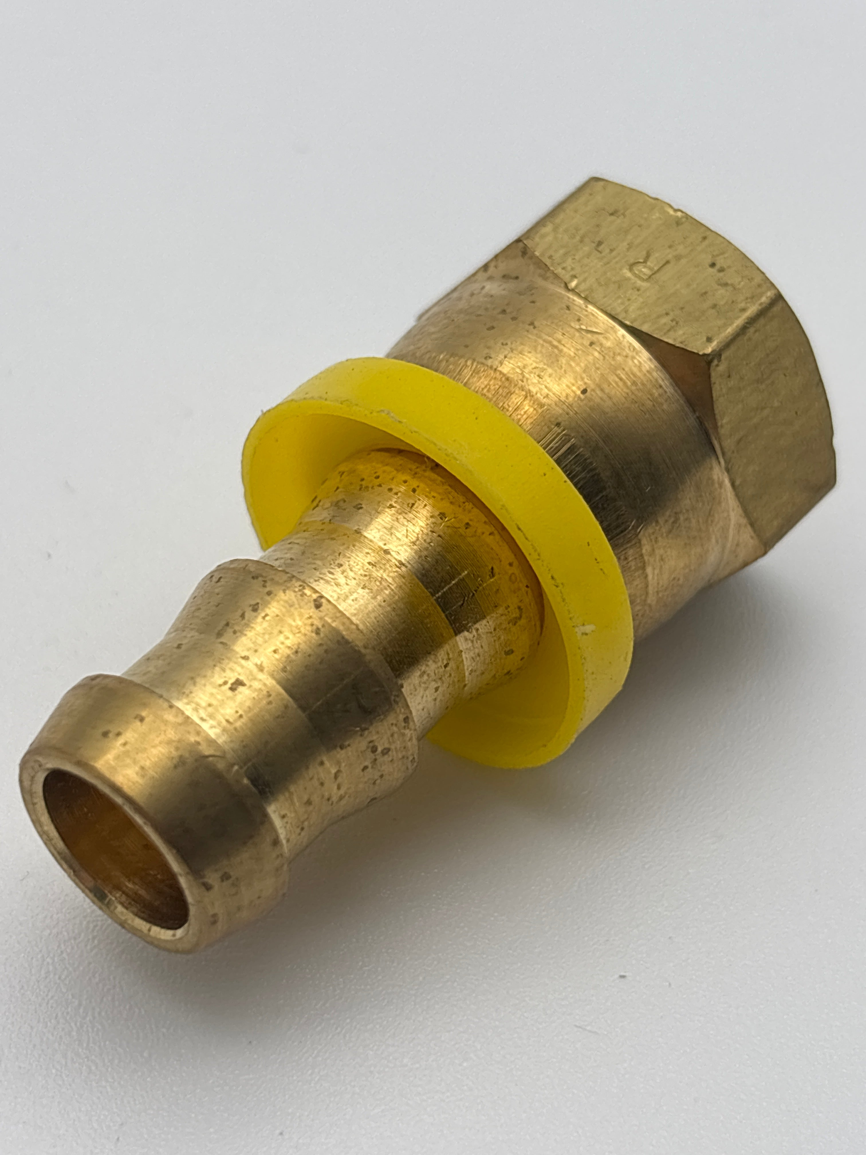 Female SAE Swivel Push Lock Fitting 1/2 Barb X 1/2 SAE 728-88