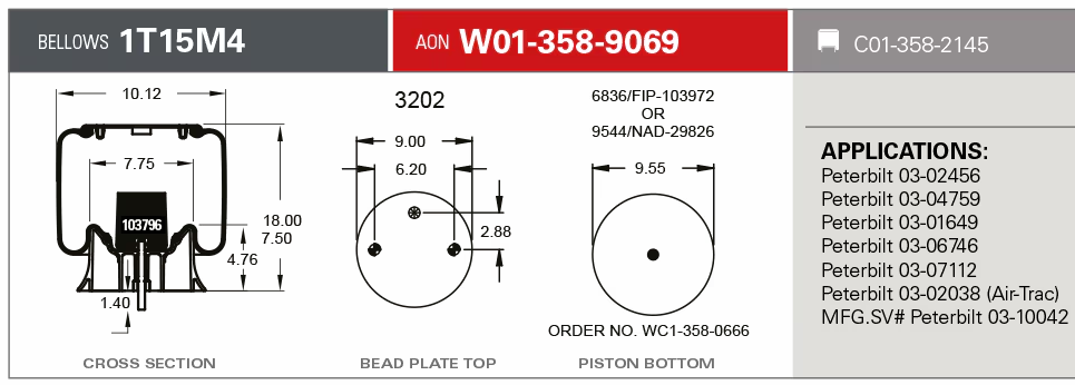 9069 Air Bag 566.ER9069 HDV9069