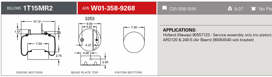 9268 Air Bag 566.ER9268