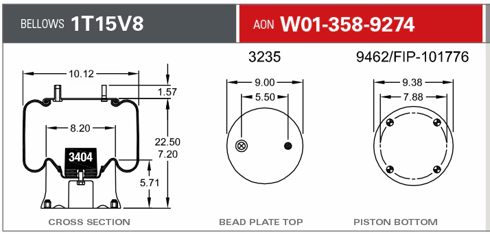 9274 Air Bag AB1DK23Q-9274