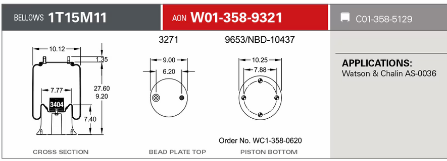 9321 Air Bag 566.ER9321 HDV9321