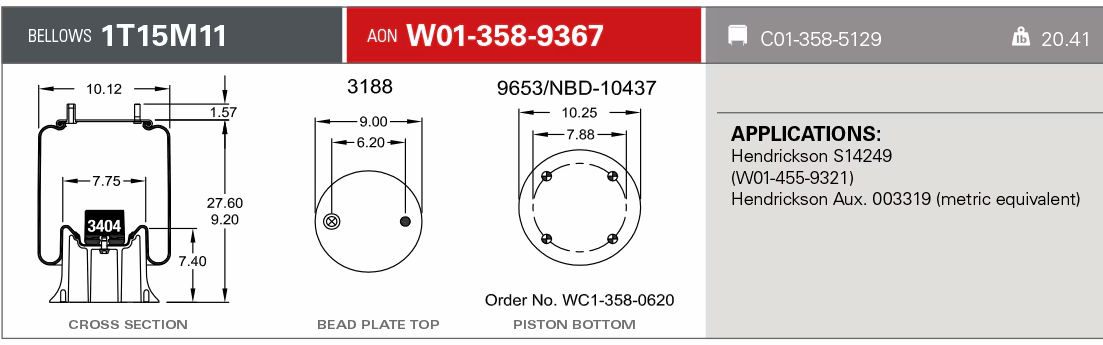 9367 Air Bag AB1DK23N-9367