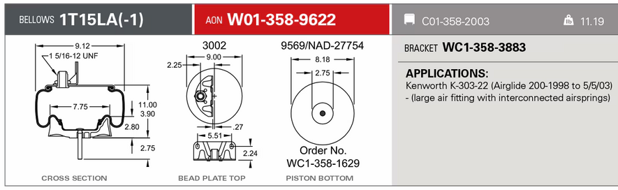 9622 Air Bag AB1DK20G-9622