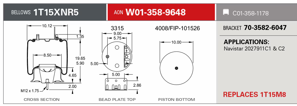 9648 Air Bag 566.ER9648 HDV9648