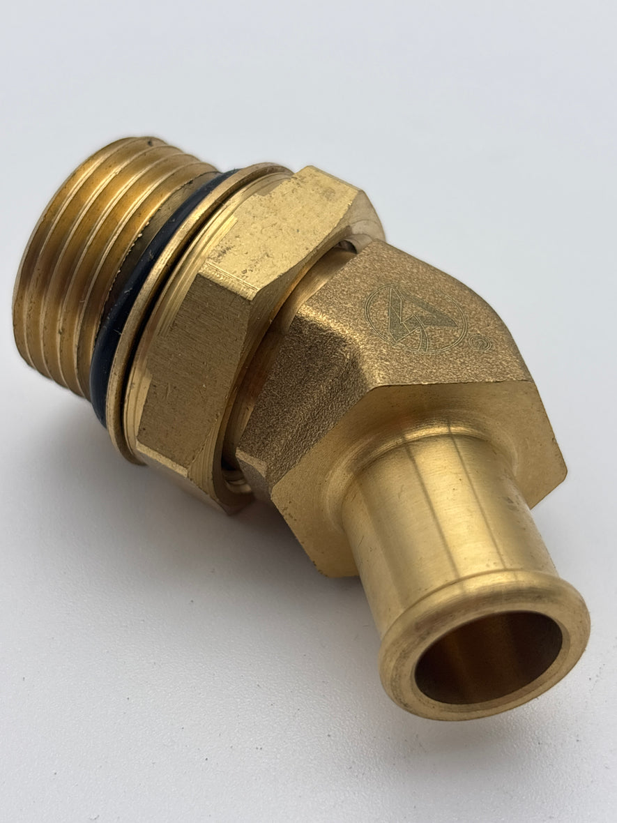 45 Degree 5/8 Hose X M27-2.0 Barb Fitting 177.88210M27