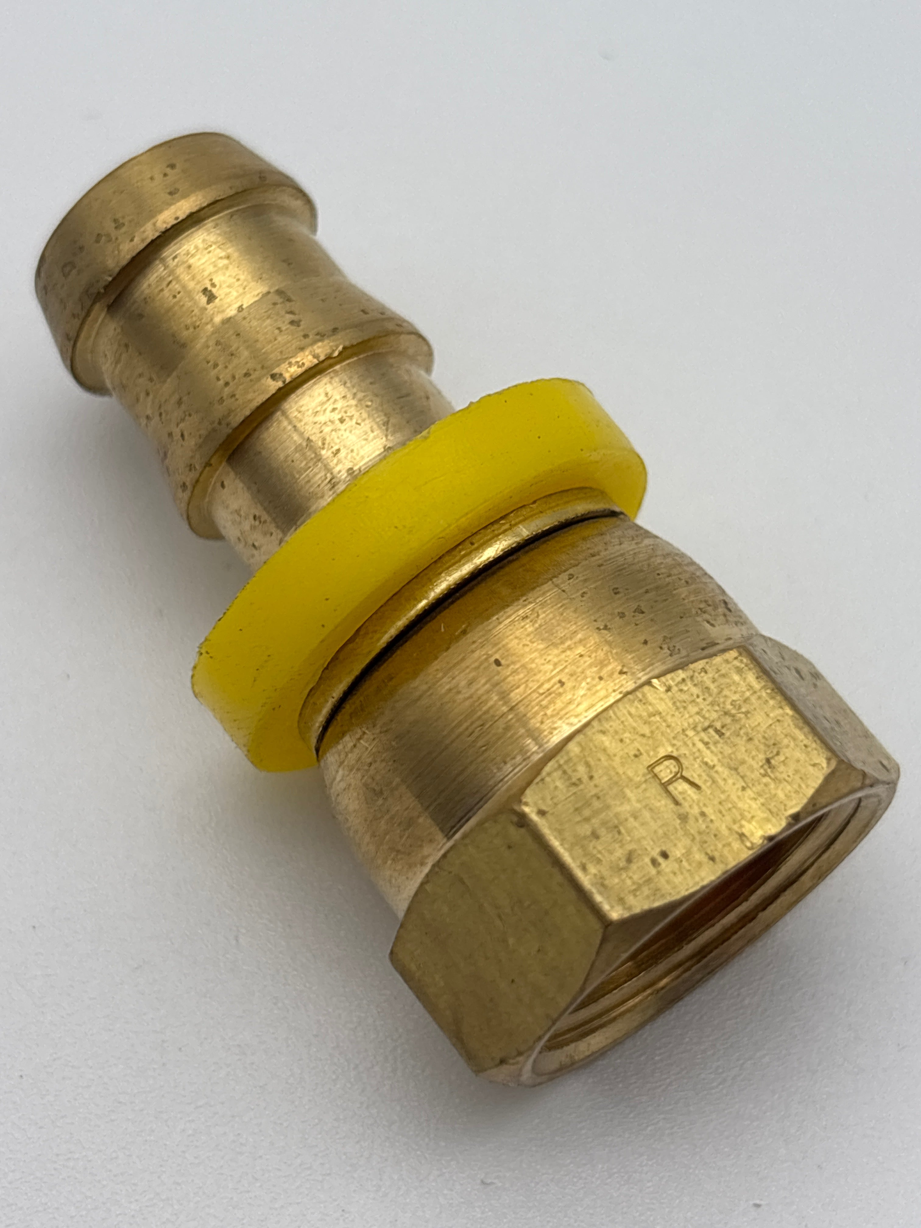 Female SAE Swivel Push Lock Fitting 1/2 Barb X 1/2 SAE 728-88
