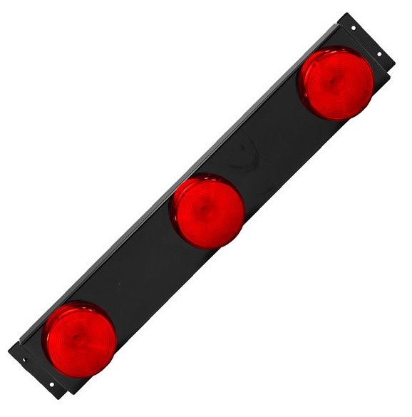 Red LED Light Bar With 2.5" Lamps LBL2500R