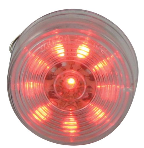 Red 2" LED Clear Lens Lamp LED2000C-10R