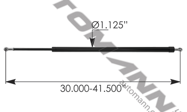Paccar Non-Locking Hood Assist Strut A99626