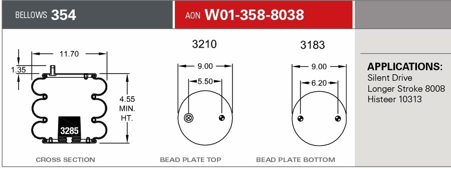 8038 Air Bag ABSP3B22R-8038