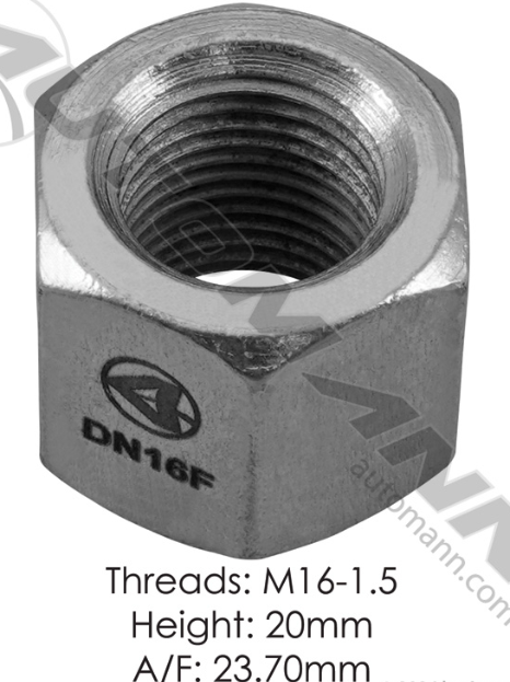 Metric Deep Nut 16MM X 1.5 DN16F