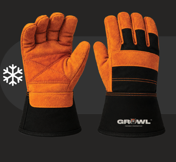 Claw Skinz Split Cowhide Double Palm Fully Lined Work Gloves XL GR-041026