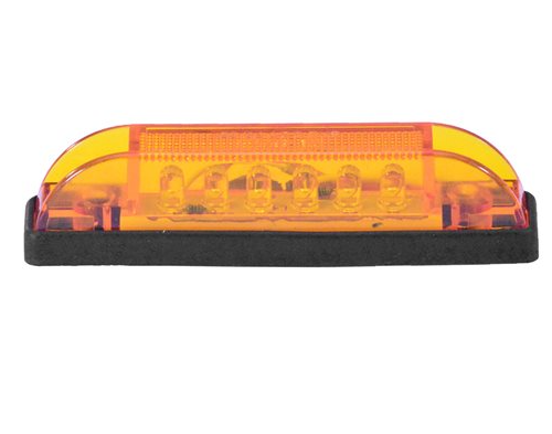 Amber LED Sealed Slim Line Lamp LED0750-6A