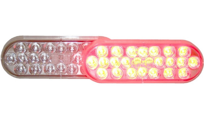 Red LED Oval Clear Lens Lamp LED2238C-24R