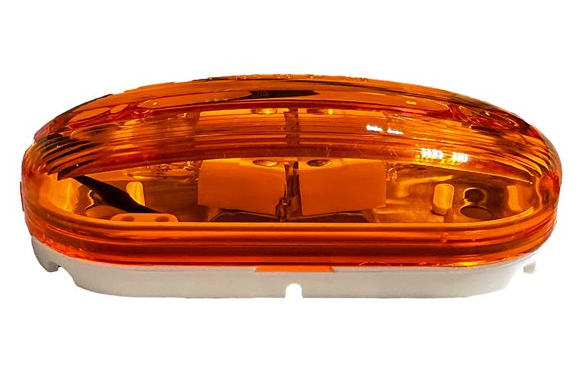 Amber Single Bulb Oval Lamp ML2042A