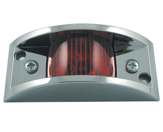 Red Lamp With Chrome ABS Guard ML2540R