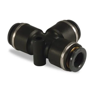Push Lock Union Tee 3/8" Tube QL1364-6 NP64666C