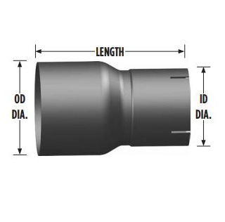 3 OD To 2.5 ID Exhaust Reducer R3O-25IA 562.U81325A