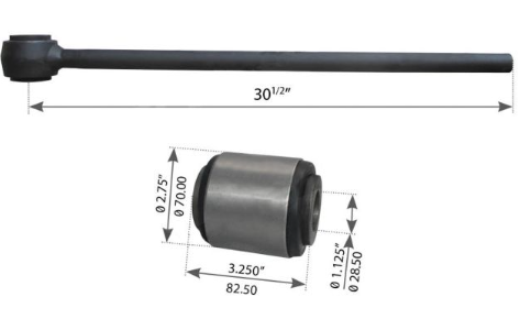 2 Piece Torque Rod End TMRU700