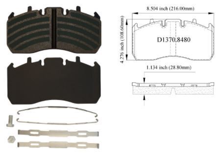 Air Disc Brake Pads KHD1370