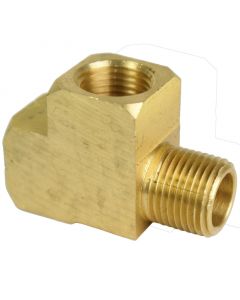 1/2" NPT Heavy Duty Brass Street Tee – Male To Female Extruded Fitting (NE-127A-B)