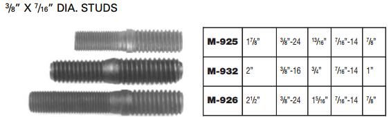 3/8 X 7/16 Double Ended Stud M-926