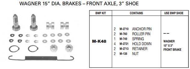 Brake Repair Kit M-K48