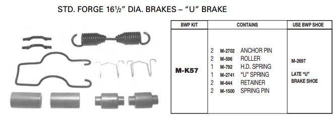 Brake Repair Kit M-K57