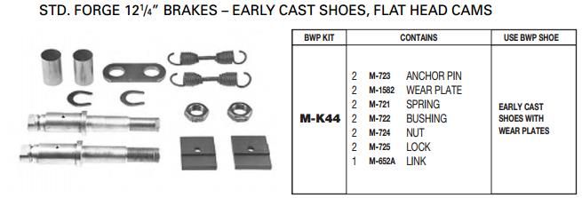 Brake Repair Kit M-K44