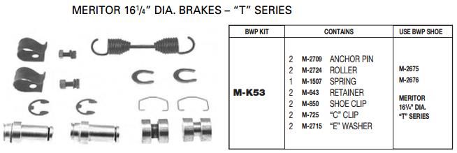 Brake Repair Kit M-K53