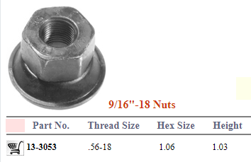 Flange Nut E-10234 13-3053