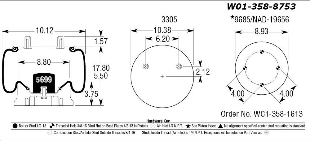 8753 Air Bag AB1DK25B-8753