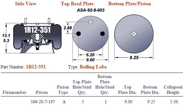 9033 Air Bag AB1DK23F-9033