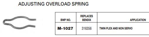 Adjusting Overload Spring M-1027