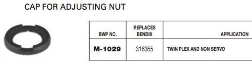 Adjusting Nut Cap E-1217 M-1029