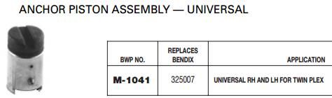 Anchor Piston Assembly E-1894 M-1041