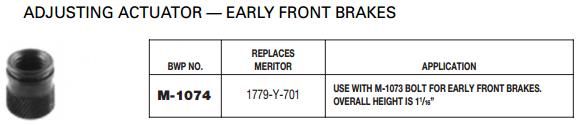 Adjusting Actuator M-1074