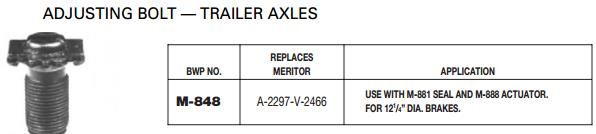 Adjusting Bolt M-848